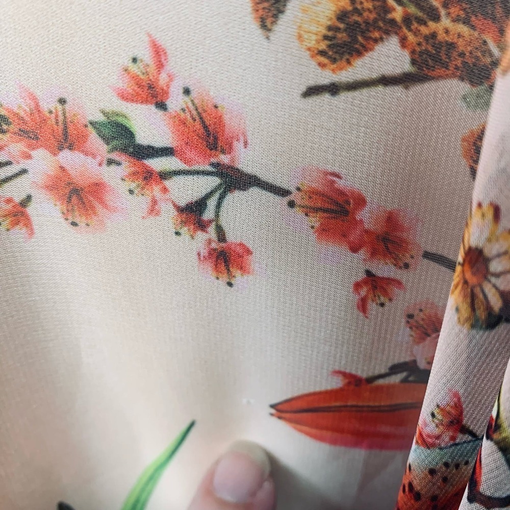 Eywasouls Malibu Claire Floral Maxi Dress Womens Size XS/S Long Sleeve $495 - Picture 10 of 15